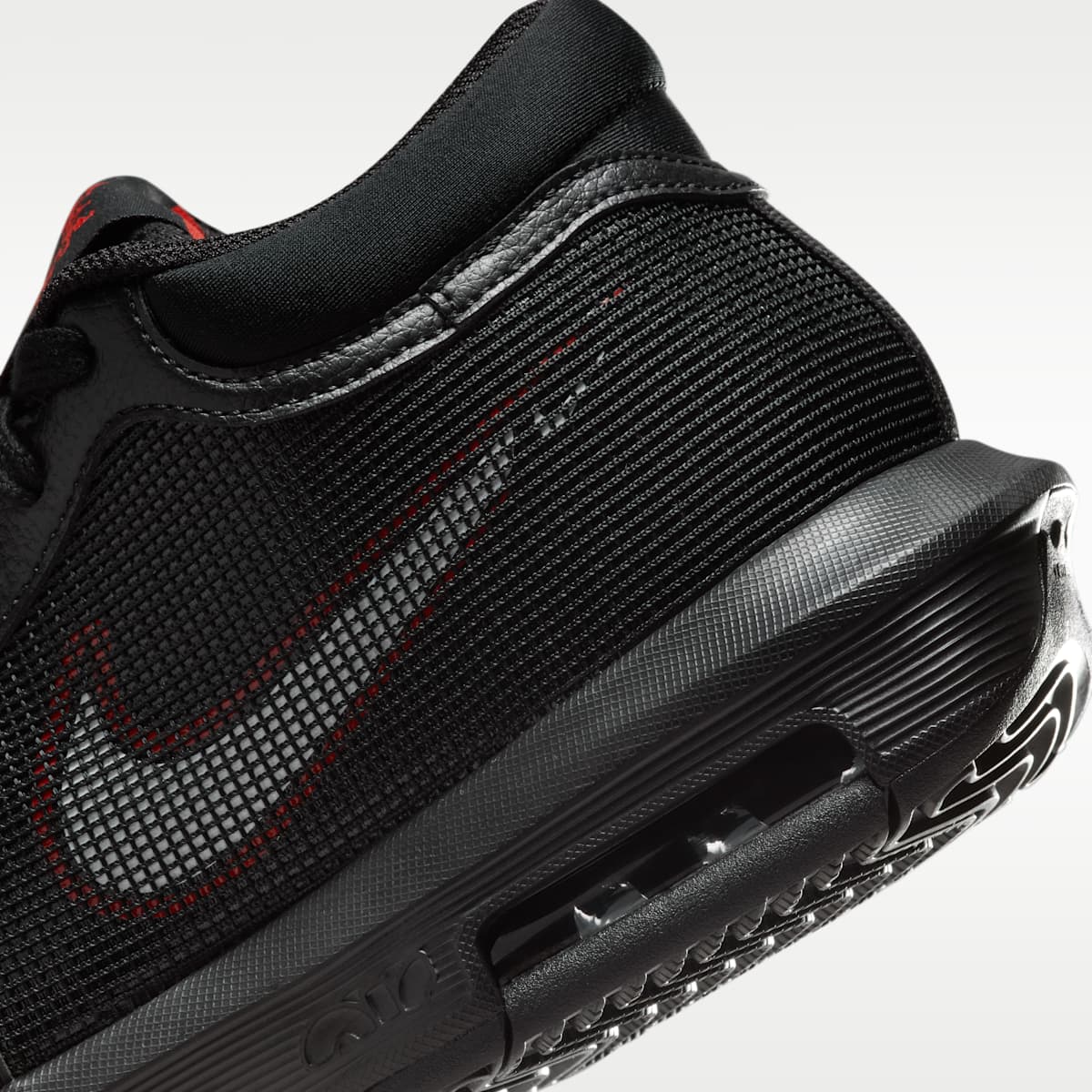 Women's LeBron Witness 8 Basketball Shoes - Black/University Red/White