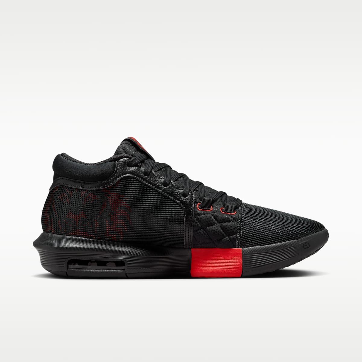 Women's LeBron Witness 8 Basketball Shoes - Black/University Red/White