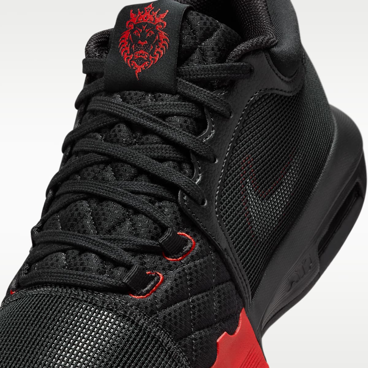 Women's LeBron Witness 8 Basketball Shoes - Black/University Red/White