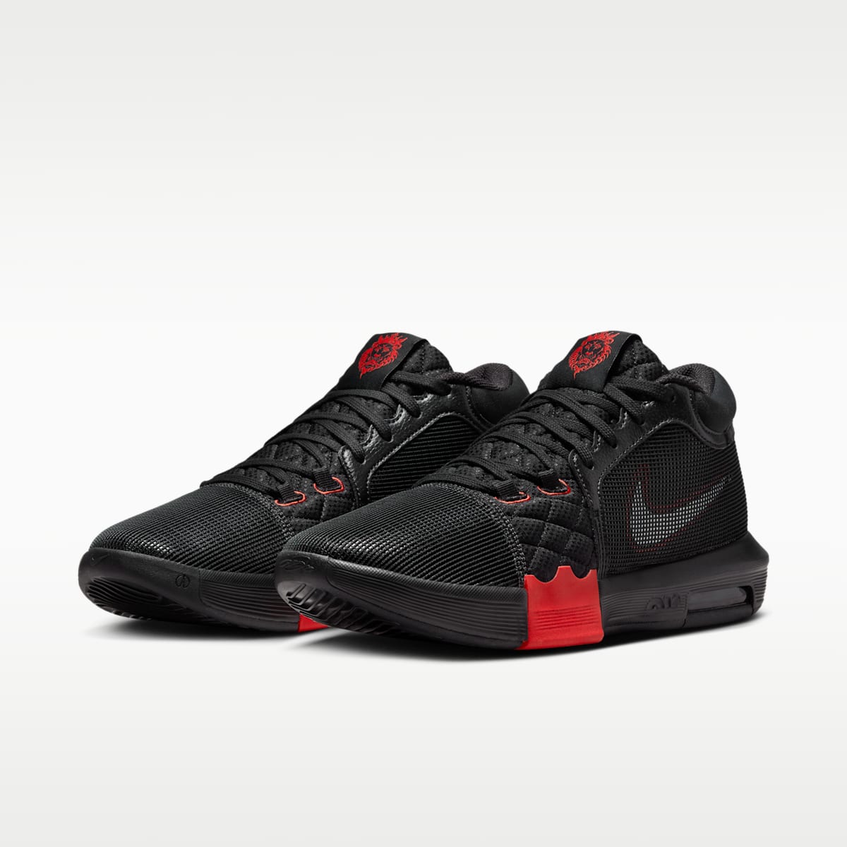 Women's LeBron Witness 8 Basketball Shoes - Black/University Red/White