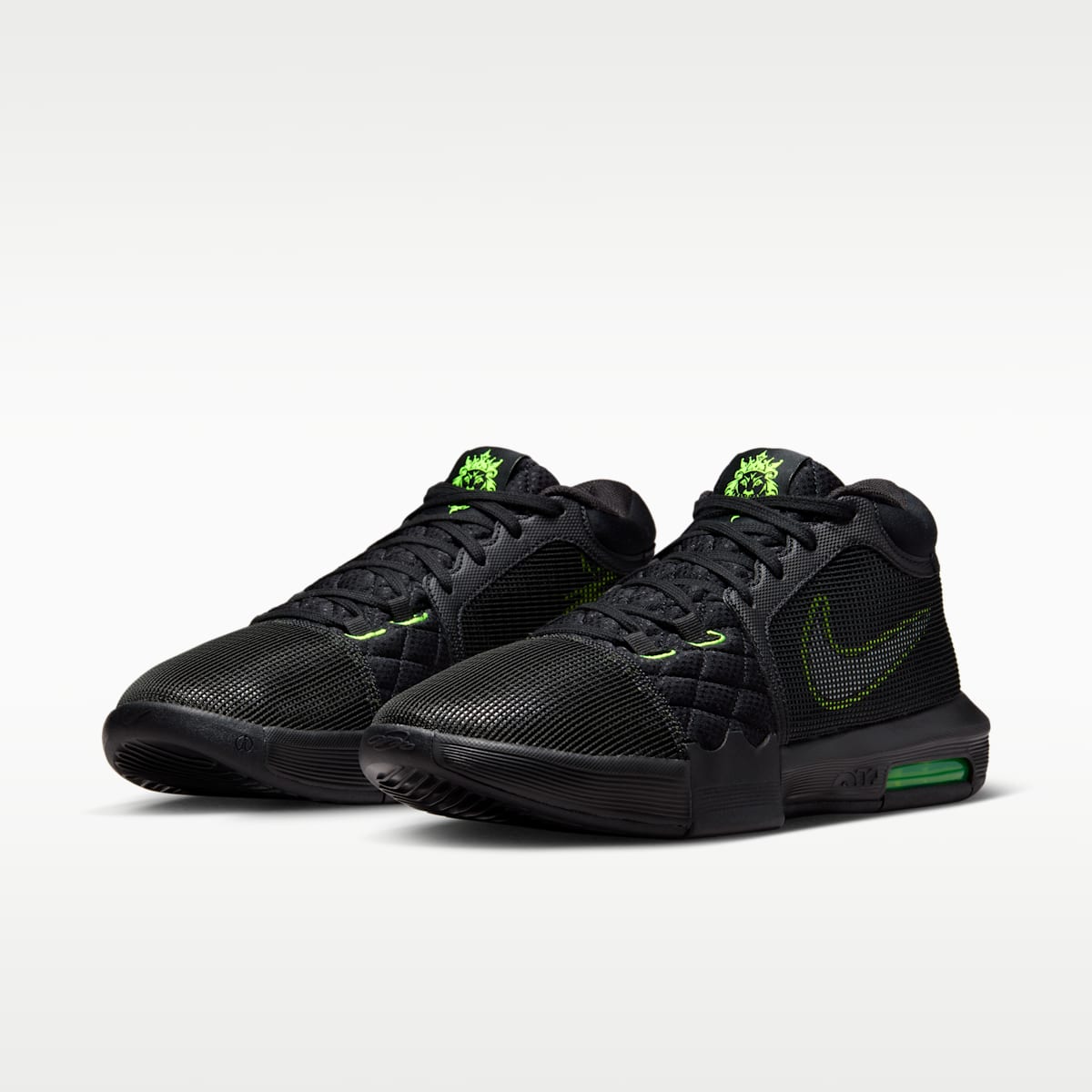 LeBron Witness 8 Basketball Shoes - Black/Volt/White - Image 5