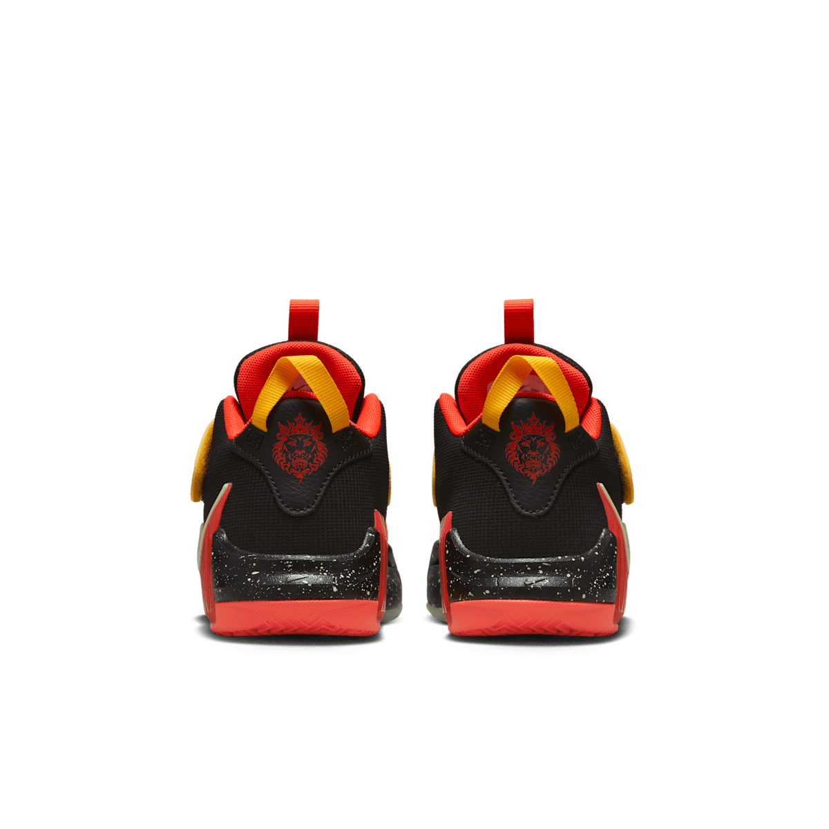 LeBron Witness 7 Little Kids' Shoes - Black/Bright Crimson/University Gold/Barely Volt
