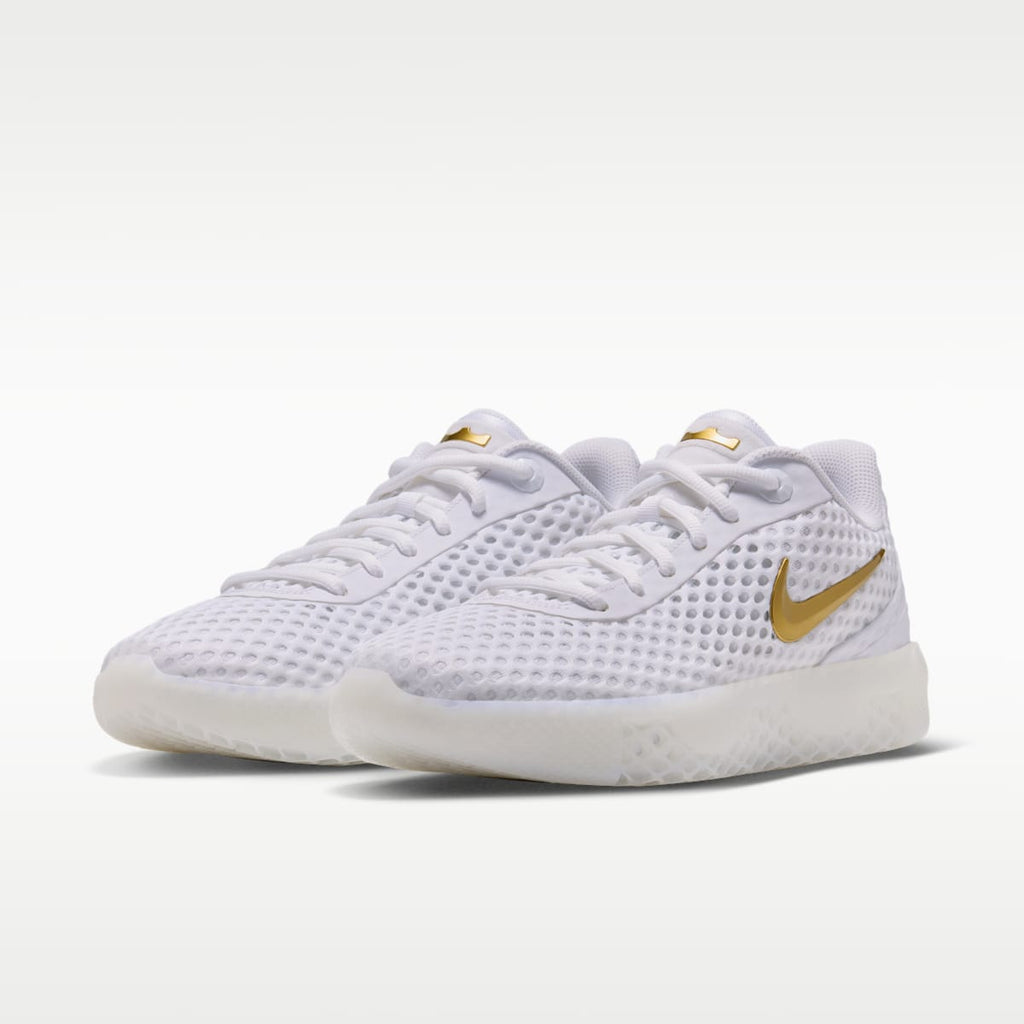 LeBron Witness X Basketball Shoes - White/White/Photon Dust/Metallic Gold - Image 5
