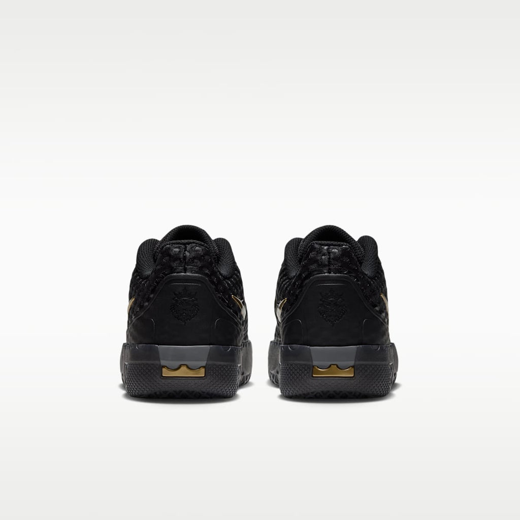 LeBron Witness X Big Kids' Basketball Shoes - Black/Black/Iron Grey/Metallic Gold