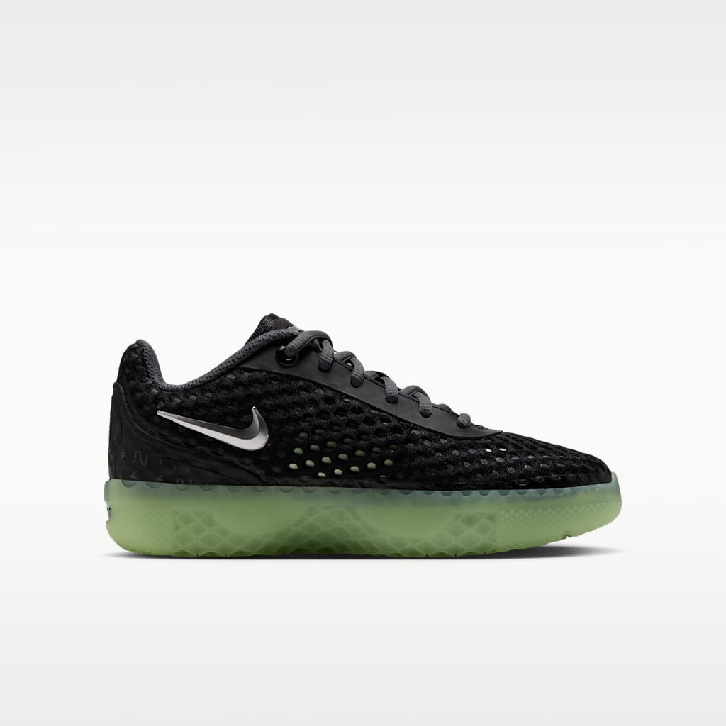 LeBron Witness X Big Kids' Basketball Shoes - Black/Barely Volt/Steam/Metallic Silver