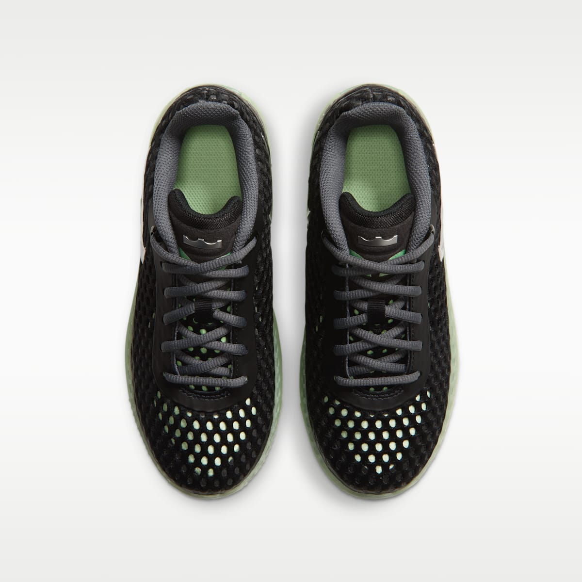 LeBron Witness X Big Kids' Basketball Shoes - Black/Barely Volt/Steam/Metallic Silver