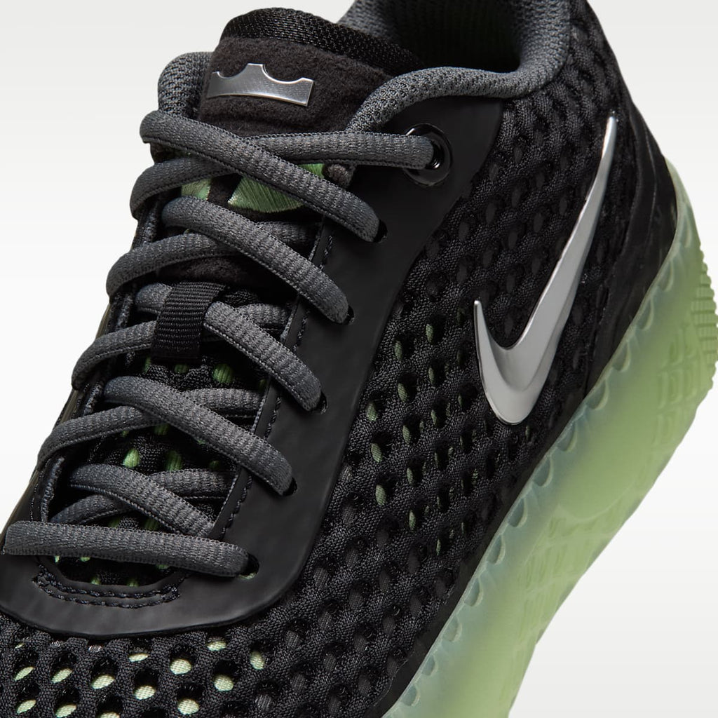LeBron Witness X Big Kids' Basketball Shoes - Black/Barely Volt/Steam/Metallic Silver