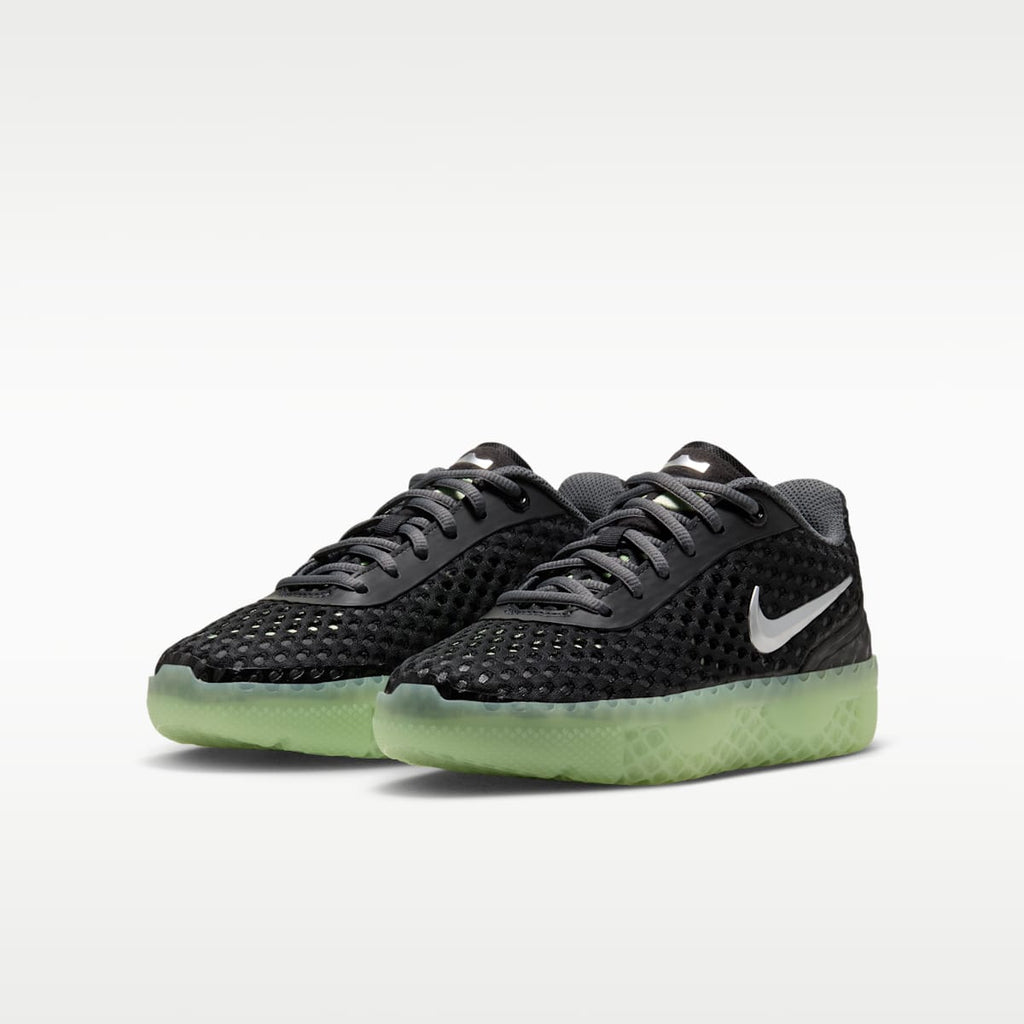 LeBron Witness X Big Kids' Basketball Shoes - Black/Barely Volt/Steam/Metallic Silver