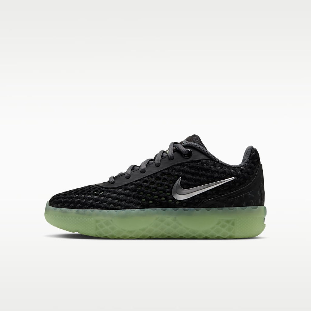 LeBron Witness X Big Kids' Basketball Shoes - Black/Barely Volt/Steam/Metallic Silver