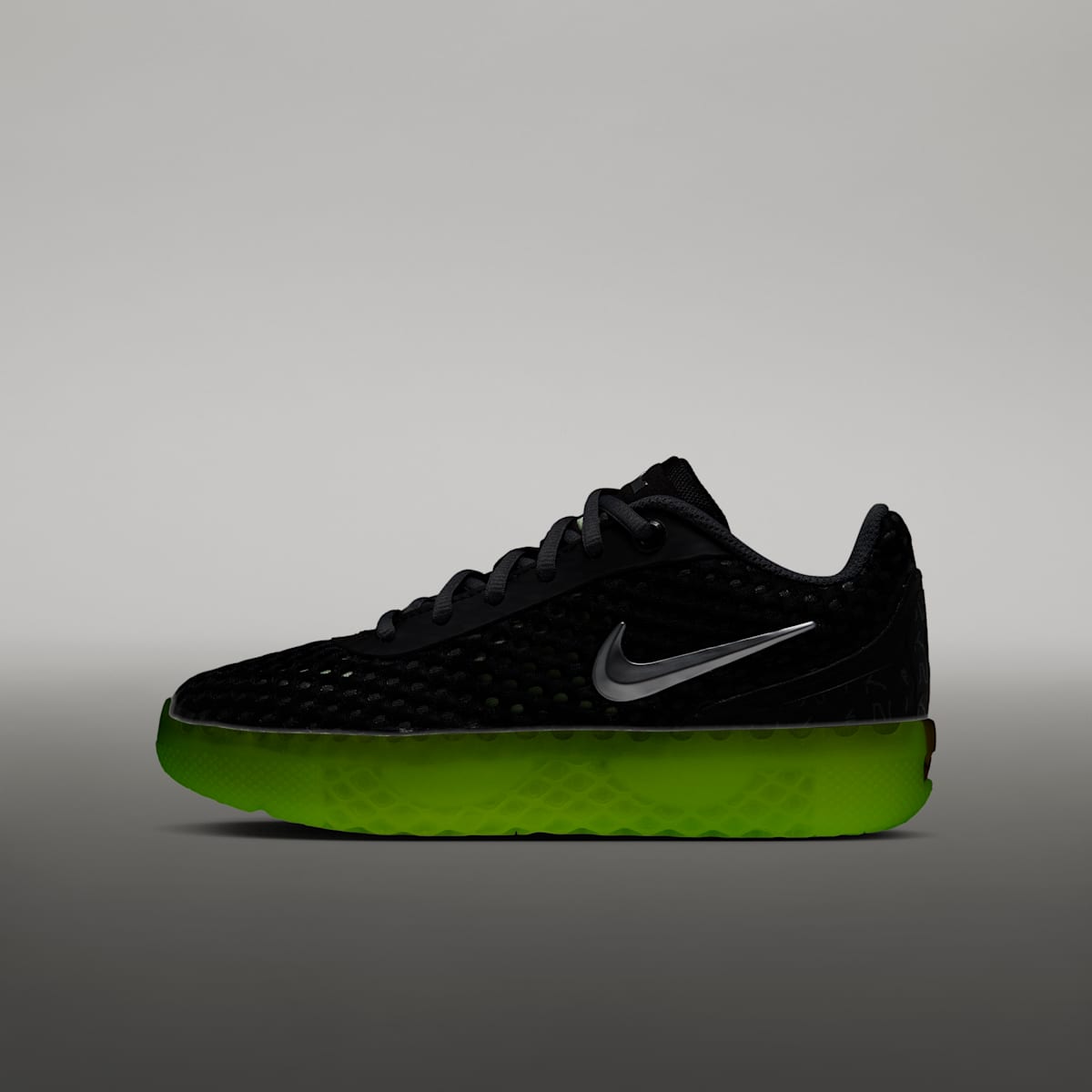 LeBron Witness X Big Kids' Basketball Shoes - Black/Barely Volt/Steam/Metallic Silver