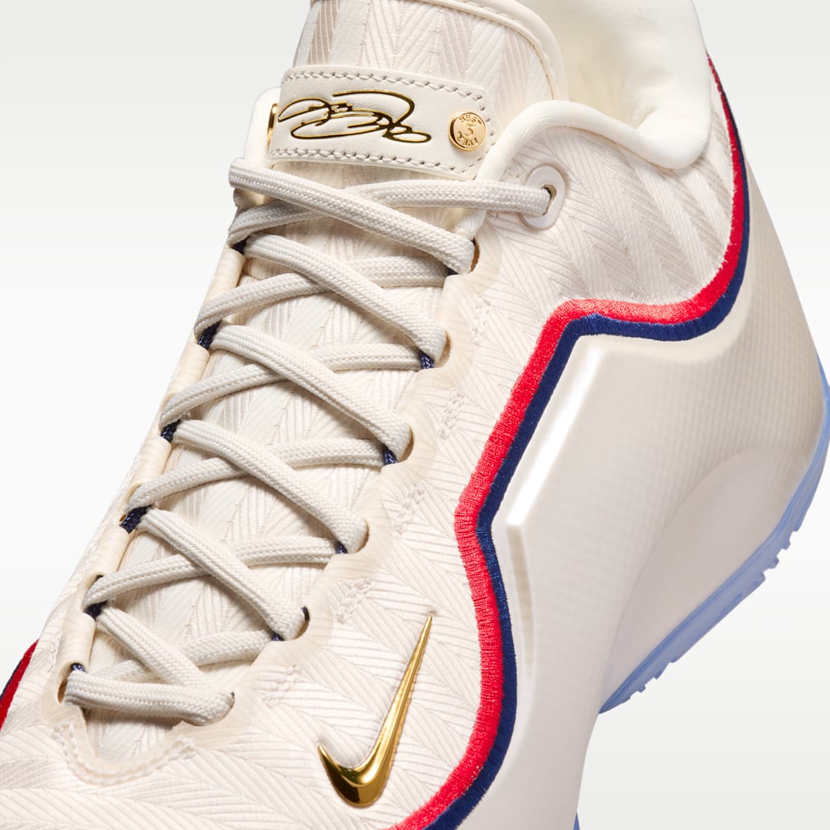 LeBron XXIII "Old Glory" Basketball Shoes - Pale Ivory/University Red/Midnight Navy/Metallic Gold - Image 7