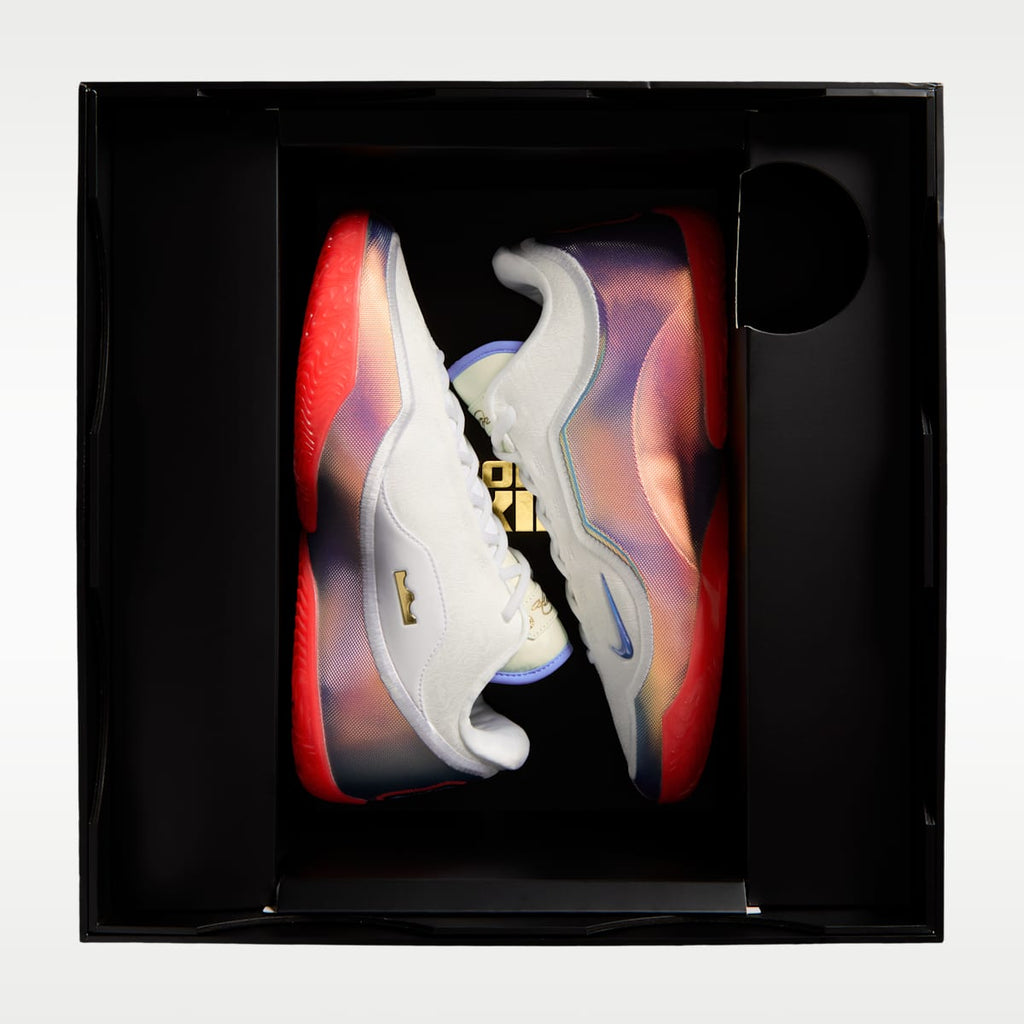 LeBron XXIII "Motor King" Basketball Shoes - White/Light Crimson/Volt Tint/Multi-Color - Image 13
