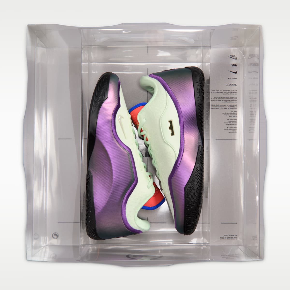 LeBron XXIII "Green With Envy" Basketball Shoes - Volt Tint/Black/Magic Ember/Multi-Color - Image 13