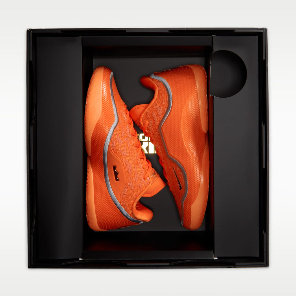LeBron XXIII "Shoe Bag" Basketball Shoes - Safety Orange/Metallic Gold/Wolf Grey - Image 13