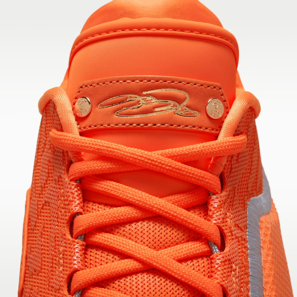 LeBron XXIII "Shoe Bag" Basketball Shoes - Safety Orange/Metallic Gold/Wolf Grey - Image 9