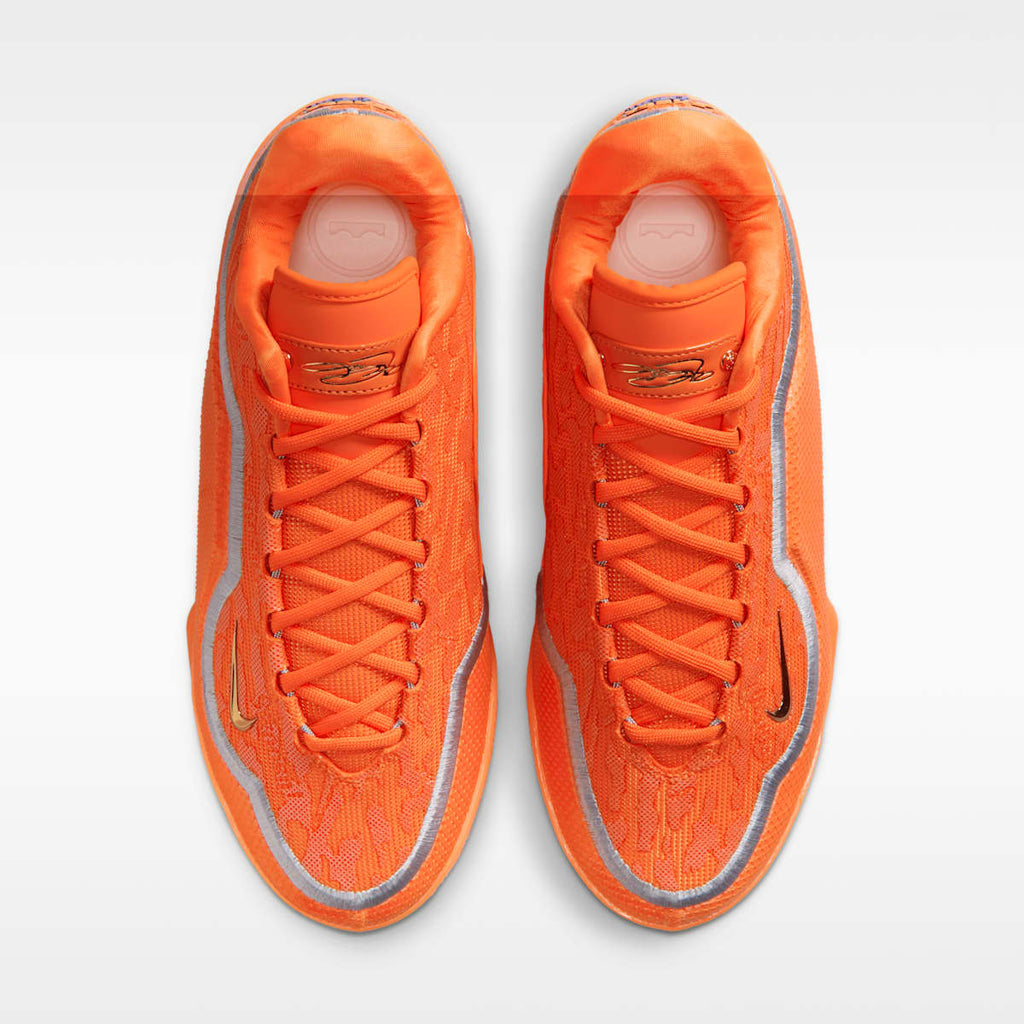 LeBron XXIII "Shoe Bag" Basketball Shoes - Safety Orange/Metallic Gold/Wolf Grey - Image 4