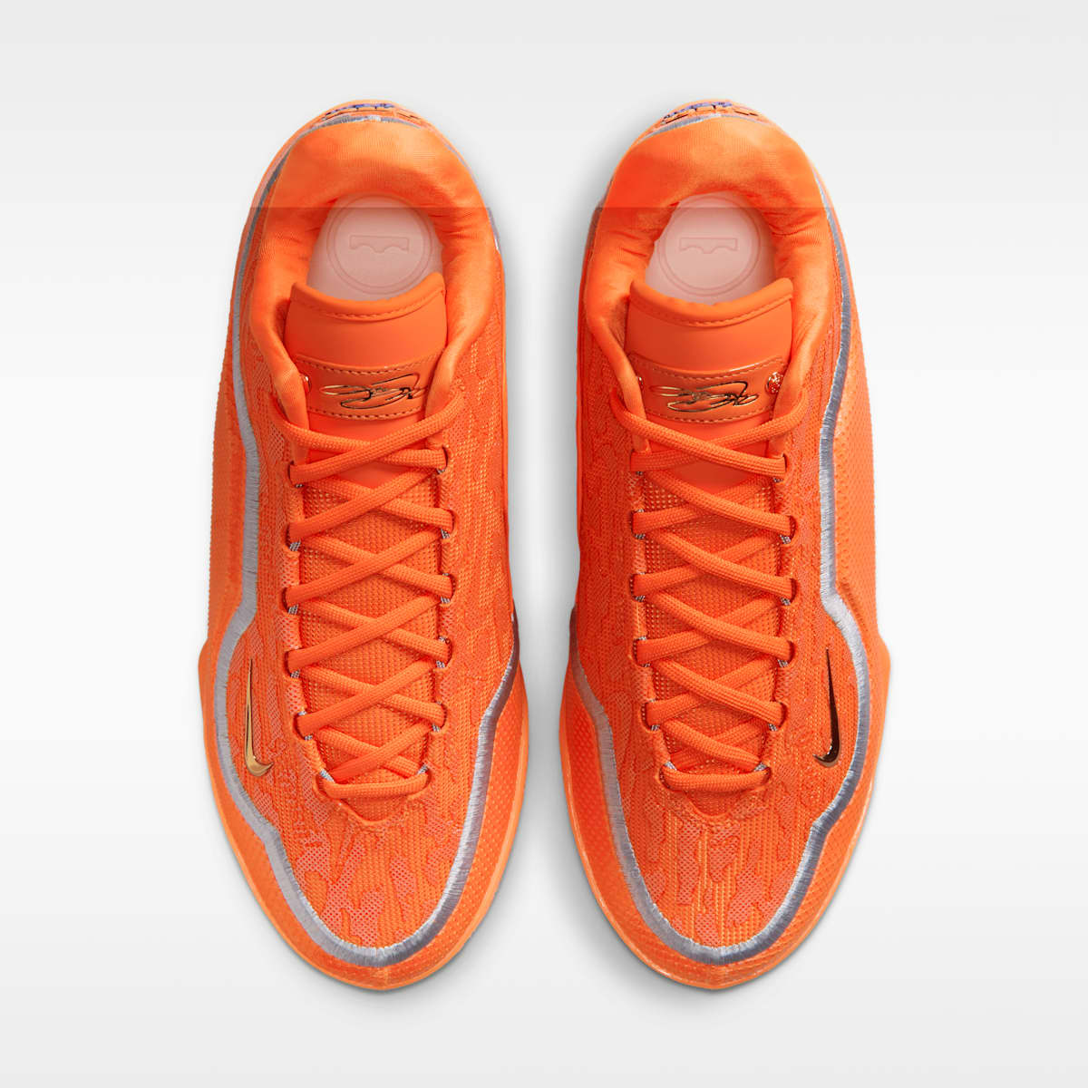 LeBron XXIII "Shoe Bag" Basketball Shoes - Safety Orange/Metallic Gold/Wolf Grey - Image 4