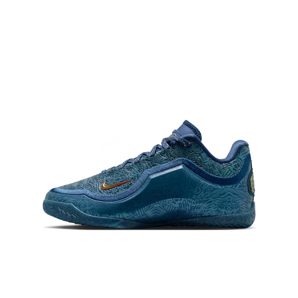 LeBron XXIII "Out For Redemption" Big Kids' Basketball Shoe - Midnight Navy/University Red/Metallic Gold - Image 1