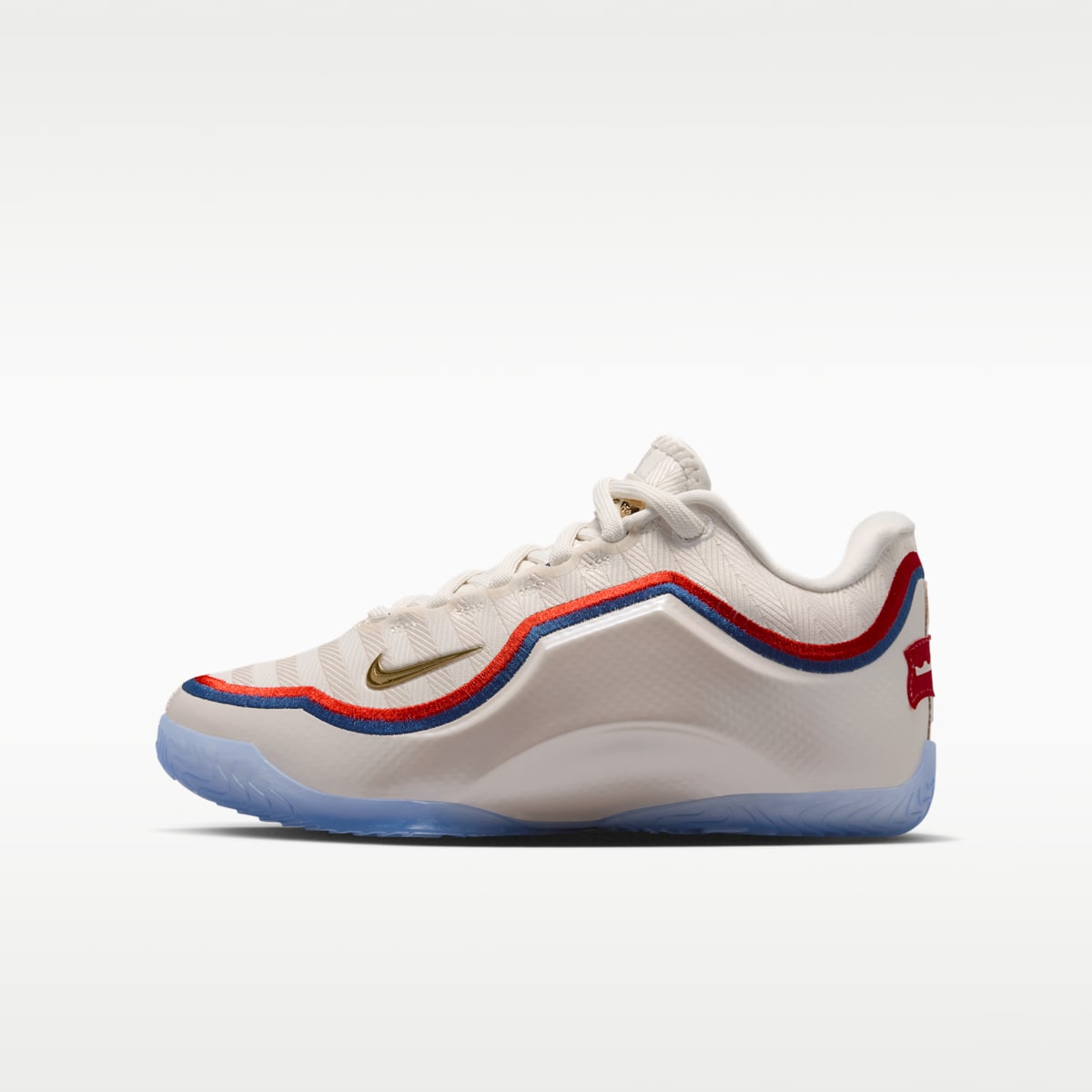 LeBron XXIII "Old Glory" Big Kids' Basketball Shoes - Pale Ivory/University Red/Midnight Navy/Metallic Gold - Image 1