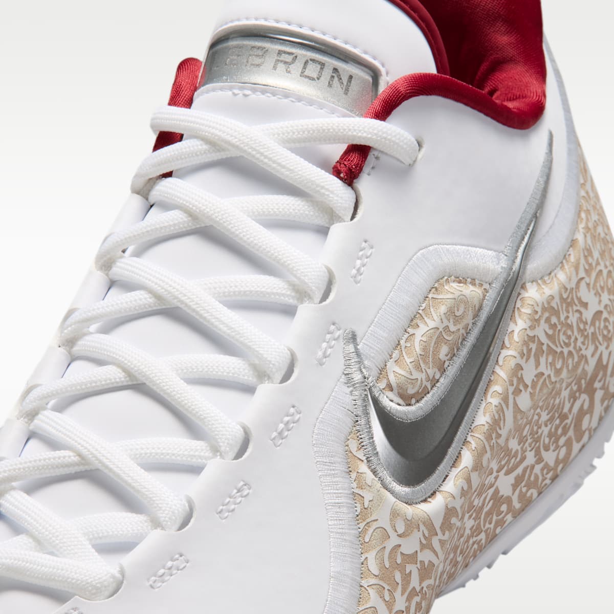 LeBron XXIII Basketball Shoes - White/Team Red/Metallic Silver - Image 7