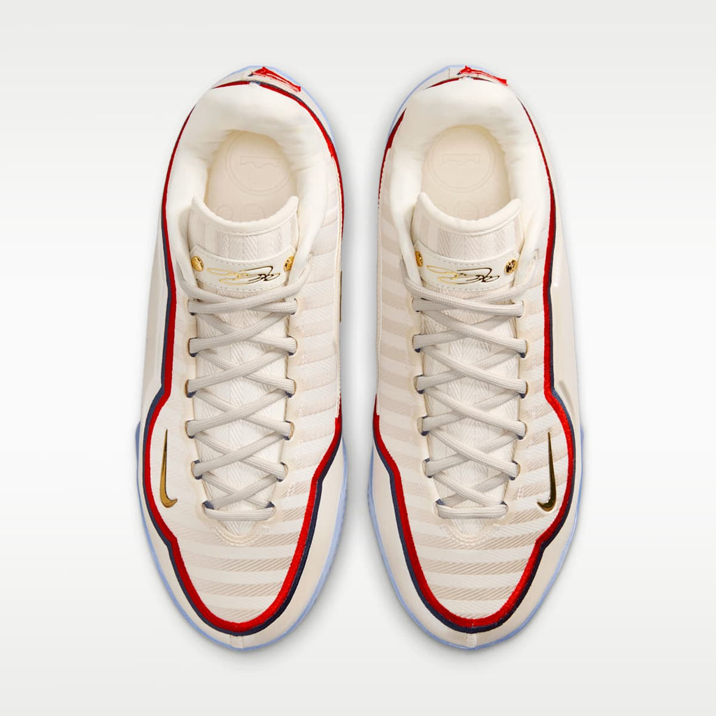 LeBron XXIII "Old Glory" Basketball Shoes - Pale Ivory/University Red/Midnight Navy/Metallic Gold - Image 4