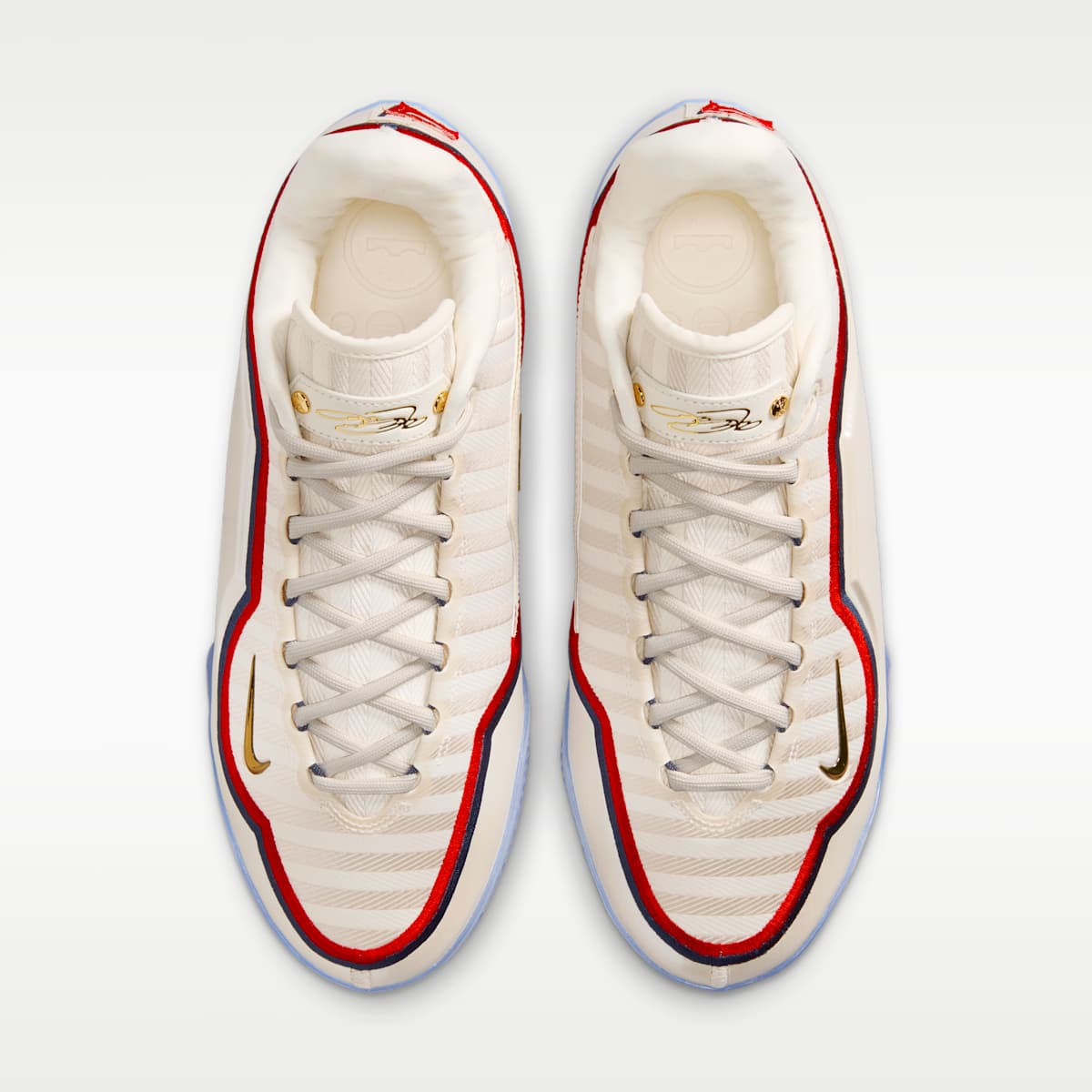 LeBron XXIII "Old Glory" Basketball Shoes - Pale Ivory/University Red/Midnight Navy/Metallic Gold - Image 4