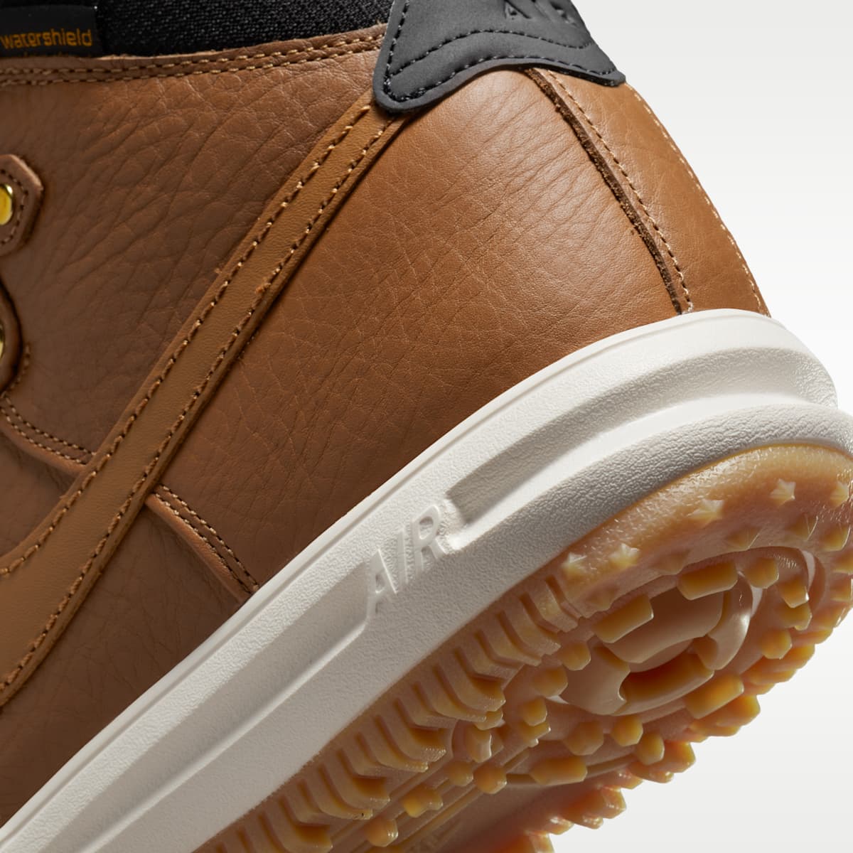Nike Lunar Force 1 Men's Winterized Duckboot - Ale Brown/Black/Goldtone/Ale Brown - Image 8