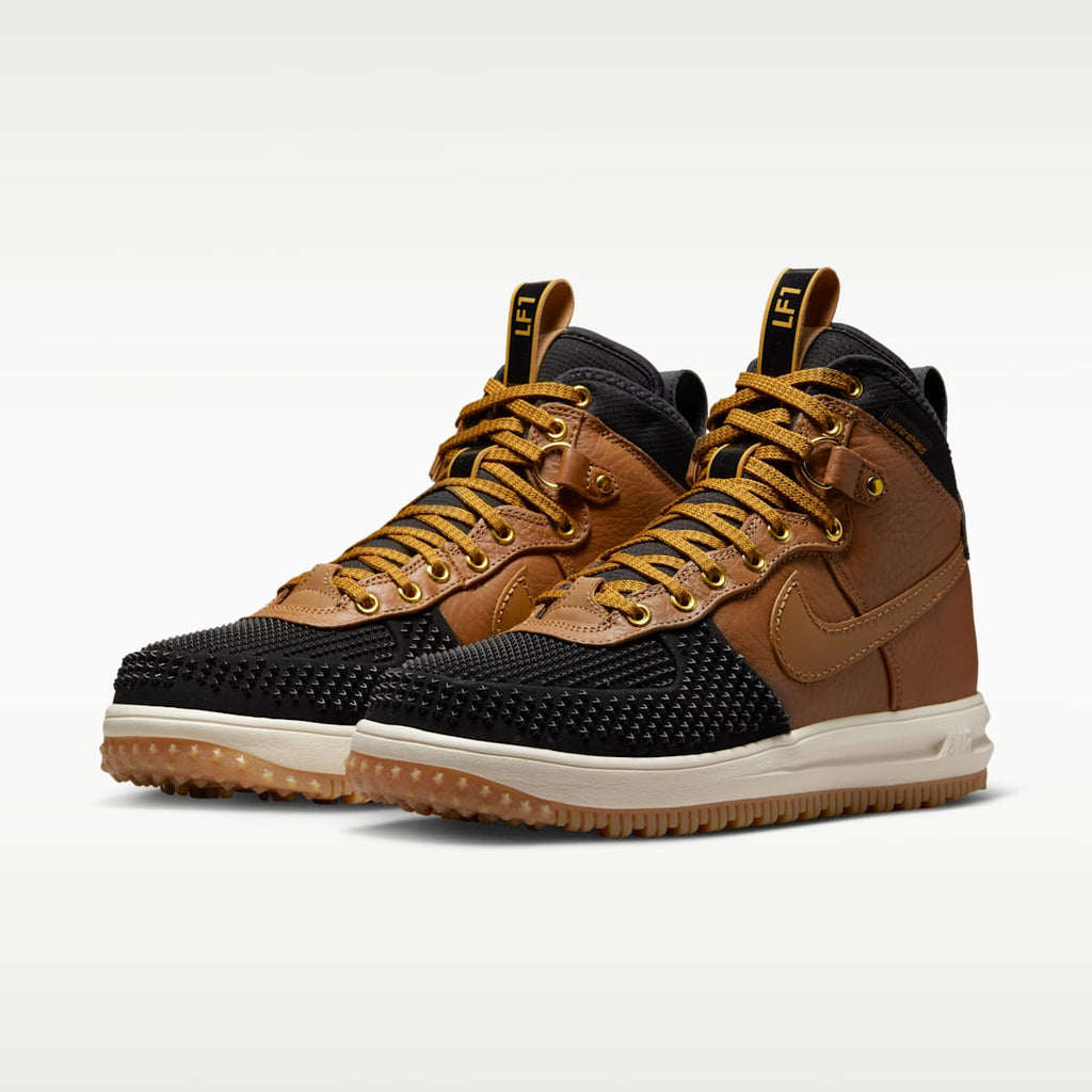 Nike Lunar Force 1 Men's Winterized Duckboot - Ale Brown/Black/Goldtone/Ale Brown - Image 5