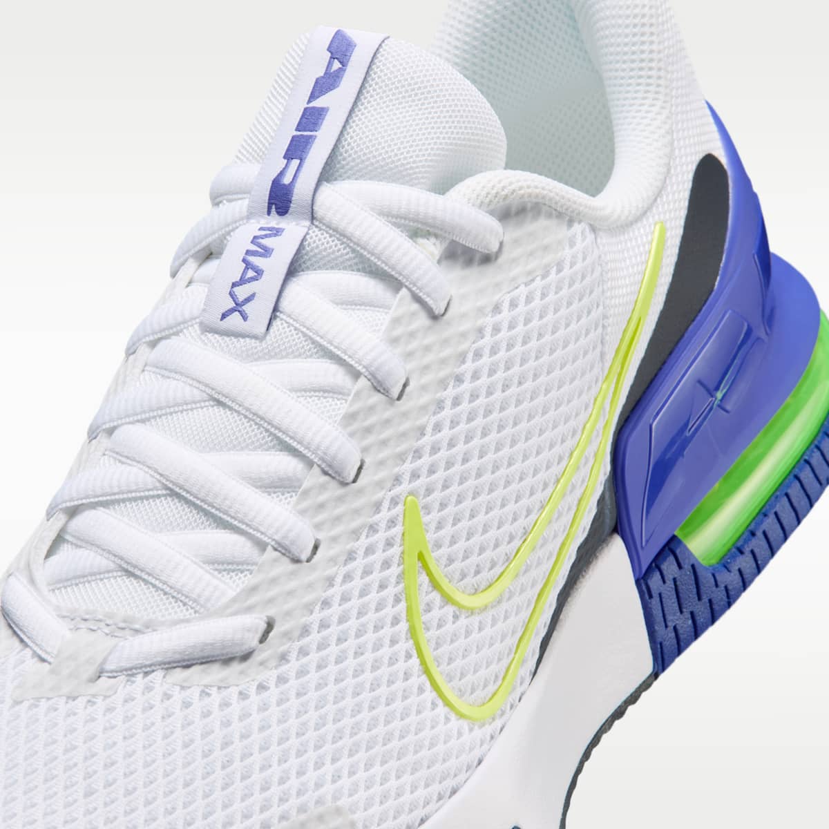 Nike Air Max Alpha Trainer 6 Men's Workout Shoes - White/Persian Violet/Obsidian/Light Lemon Twist - Image 7