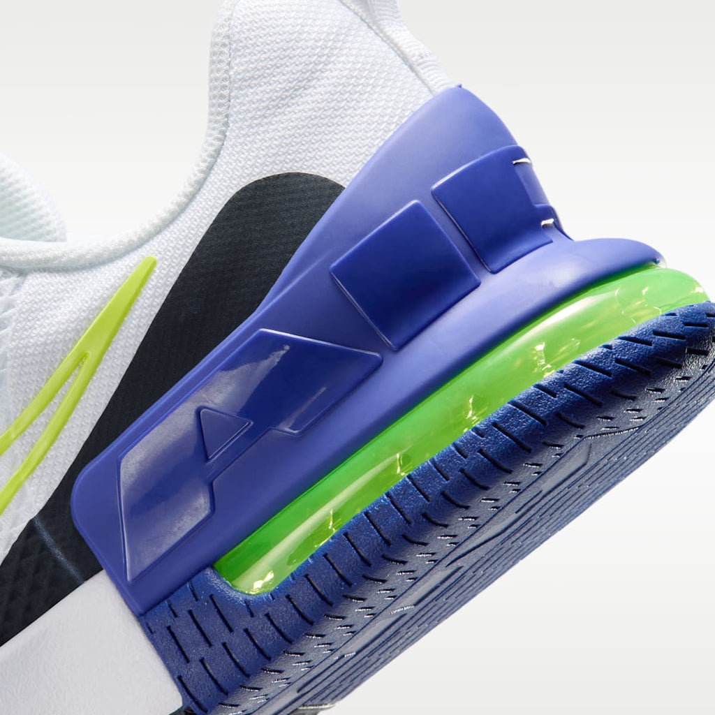 Nike Air Max Alpha Trainer 6 Men's Workout Shoes - White/Persian Violet/Obsidian/Light Lemon Twist - Image 8