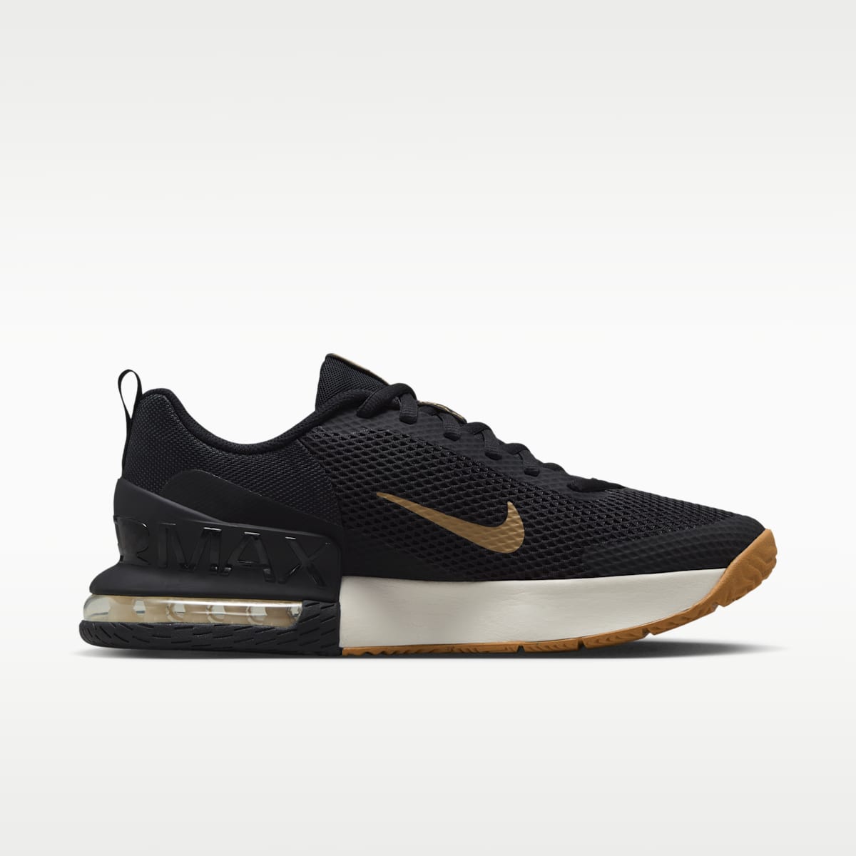 Nike Air Max Alpha Trainer 6 Men's Workout Shoes - Black/Sail/Gum Light Brown/Parachute Beige - Image 3