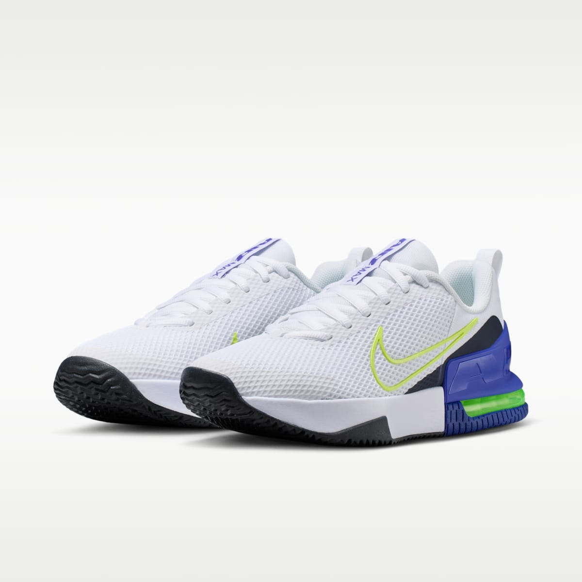 Nike Air Max Alpha Trainer 6 Men's Workout Shoes - White/Persian Violet/Obsidian/Light Lemon Twist - Image 5