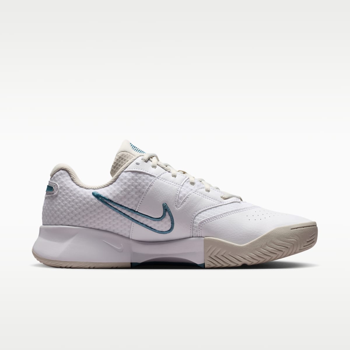 NikeCourt Lite 4 Men's Tennis Shoes - White/Light Bone/New Slate/Smokey Blue - Image 3