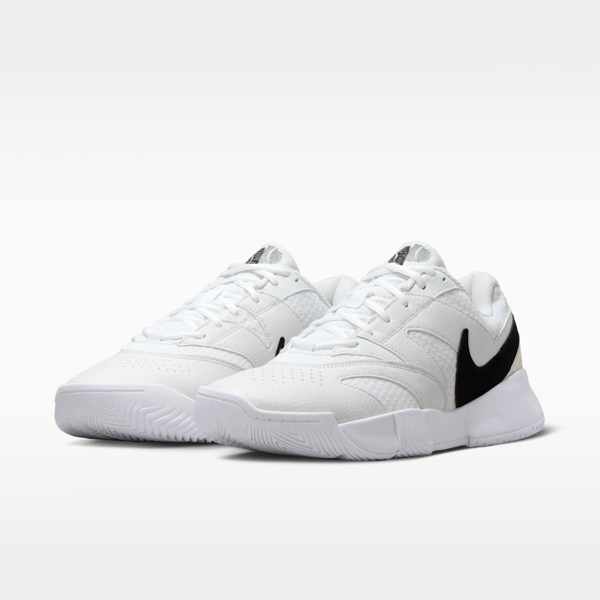 NikeCourt Lite 4 Men's Tennis Shoes - White/Summit White/Black - Image 5