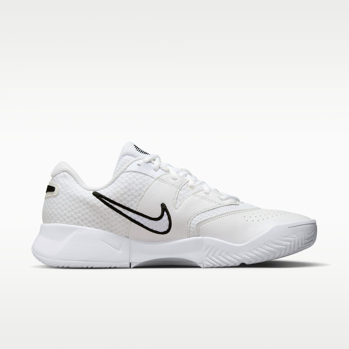 NikeCourt Lite 4 Men's Tennis Shoes - White/Summit White/Black - Image 3