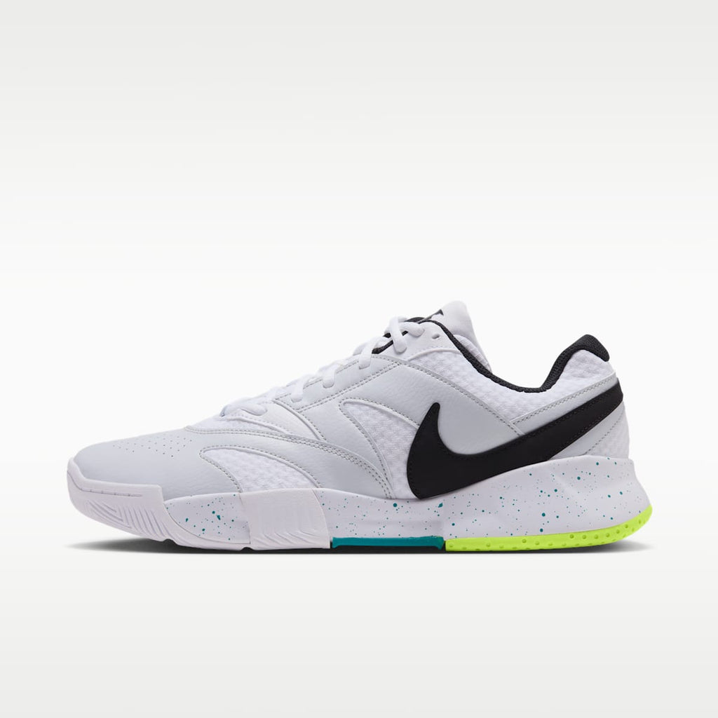 NikeCourt Lite 4 Men's Tennis Shoes - White/Volt/Energy/Black - Image 1