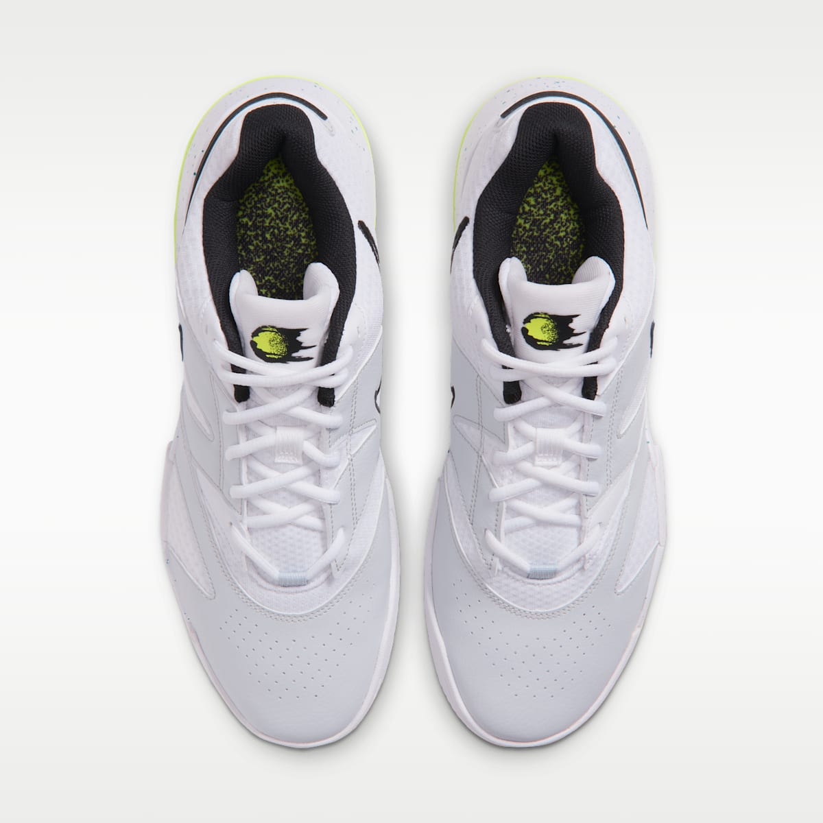 NikeCourt Lite 4 Men's Tennis Shoes - White/Volt/Energy/Black - Image 4