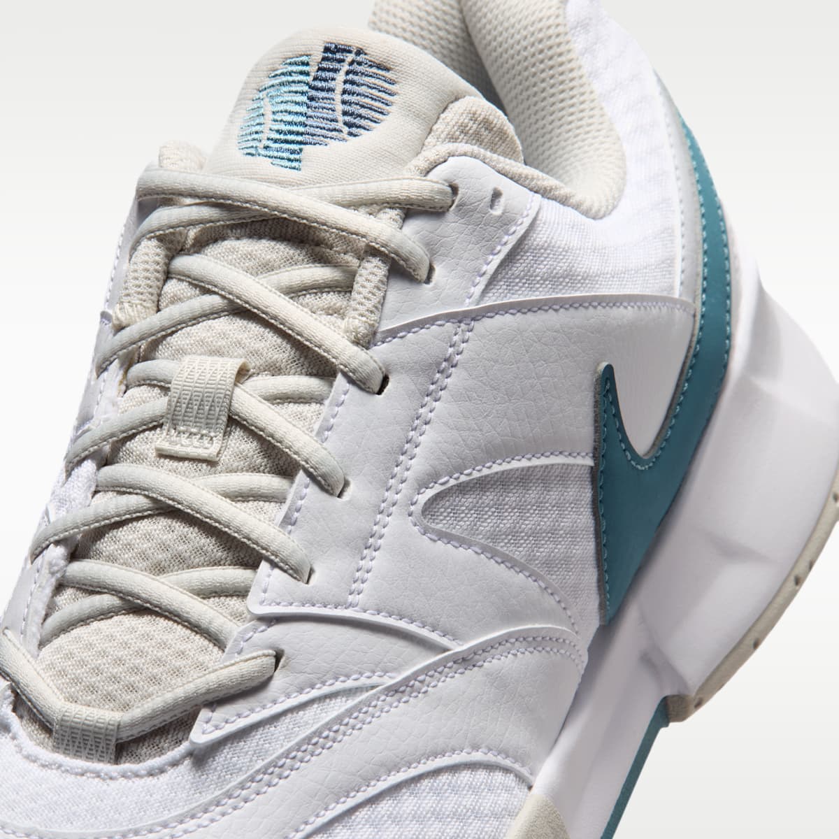 NikeCourt Lite 4 Men's Tennis Shoes - White/Light Bone/New Slate/Smokey Blue - Image 7