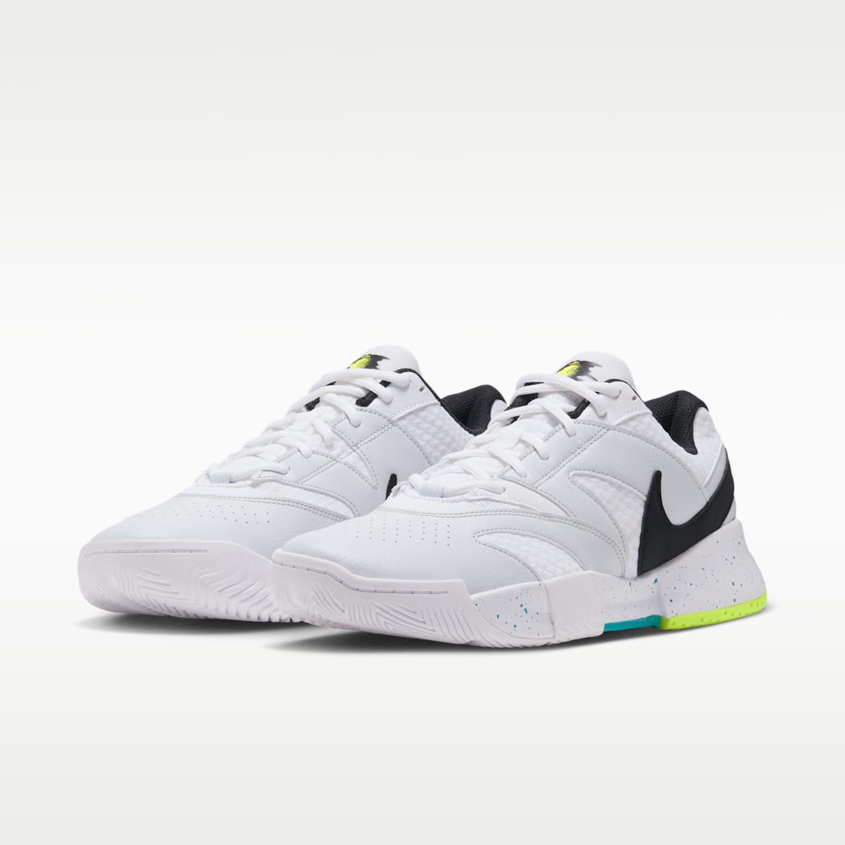 NikeCourt Lite 4 Men's Tennis Shoes - White/Volt/Energy/Black - Image 5