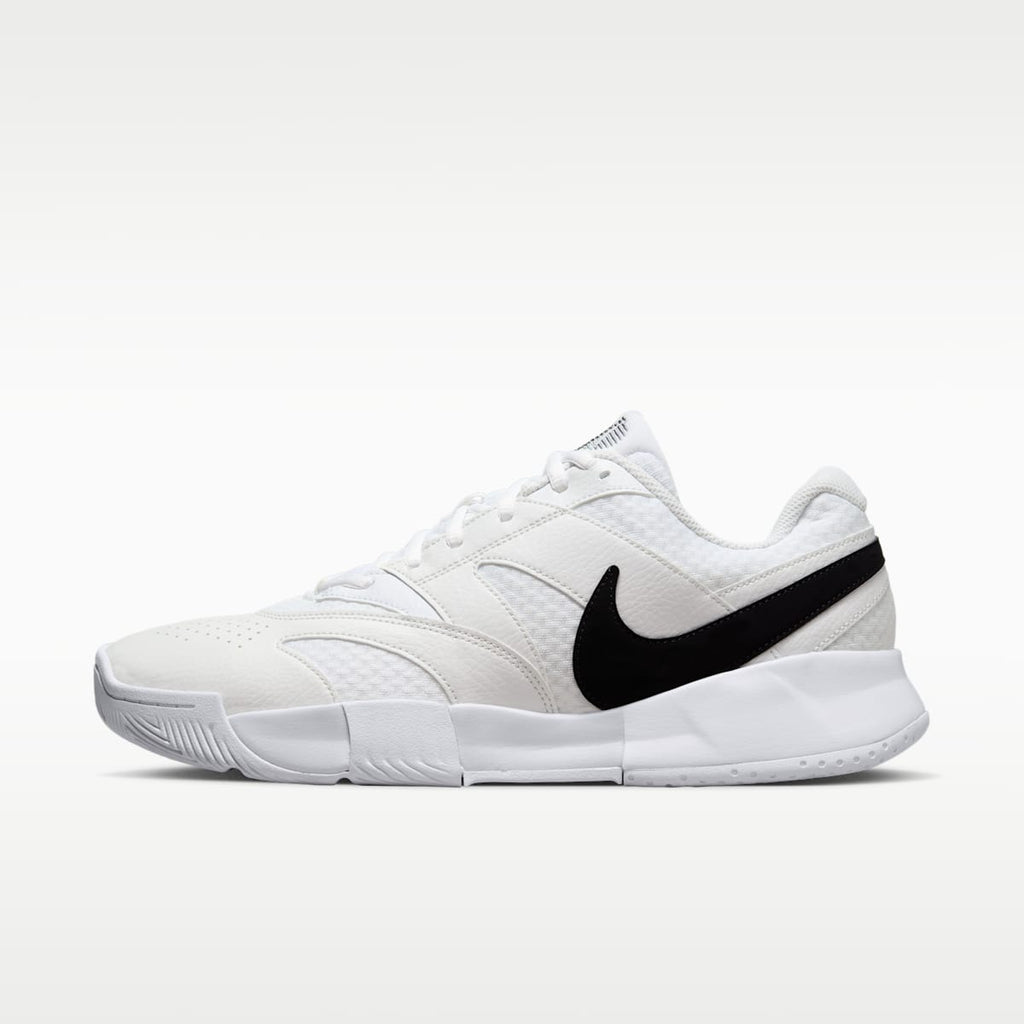 NikeCourt Lite 4 Men's Tennis Shoes - White/Summit White/Black - Image 1