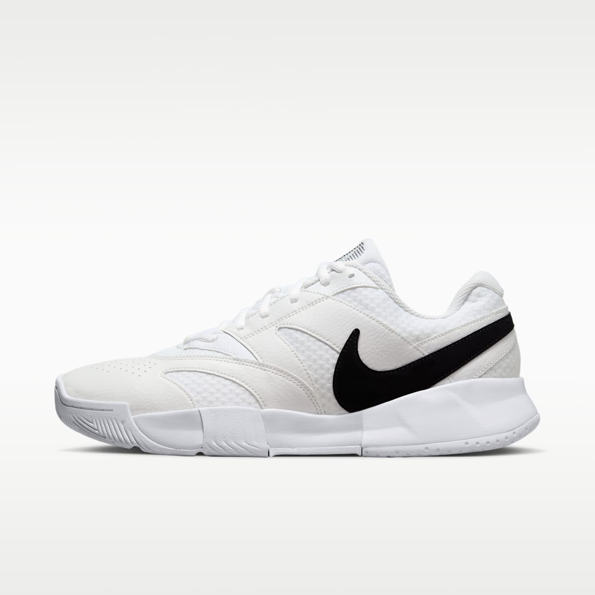 NikeCourt Lite 4 Men's Tennis Shoes - White/Summit White/Black - Image 1