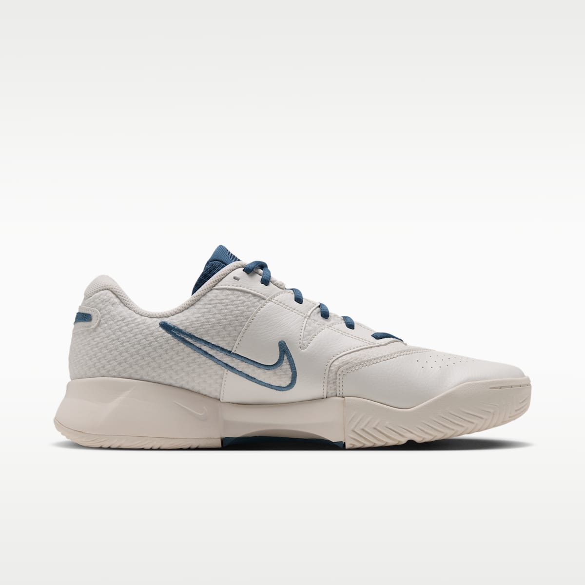 NikeCourt Lite 4 Men's Tennis Shoes - Sail/New Slate/Smokey Blue - Image 3