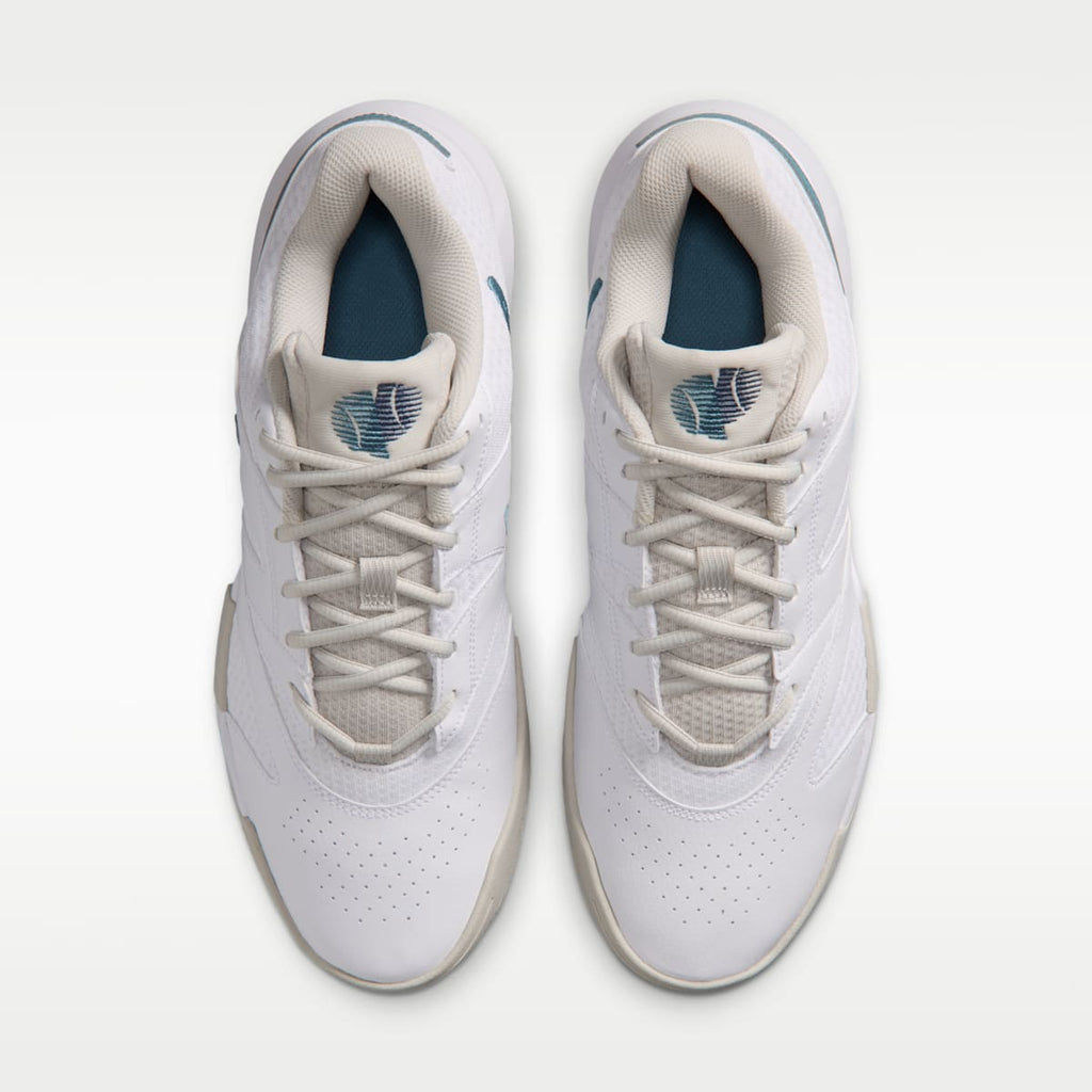 NikeCourt Lite 4 Men's Tennis Shoes - White/Light Bone/New Slate/Smokey Blue - Image 4