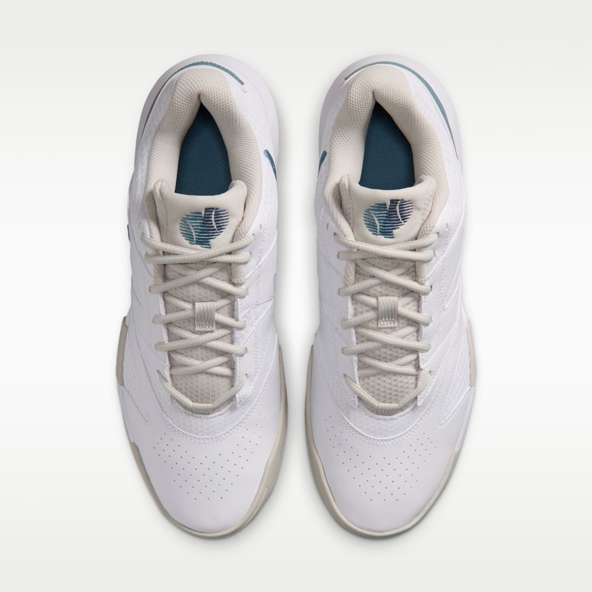 NikeCourt Lite 4 Men's Tennis Shoes - White/Light Bone/New Slate/Smokey Blue - Image 4