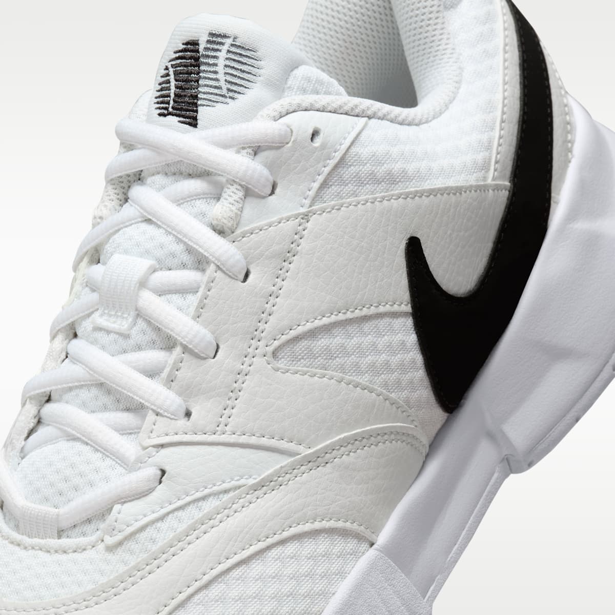 NikeCourt Lite 4 Men's Tennis Shoes - White/Summit White/Black - Image 7