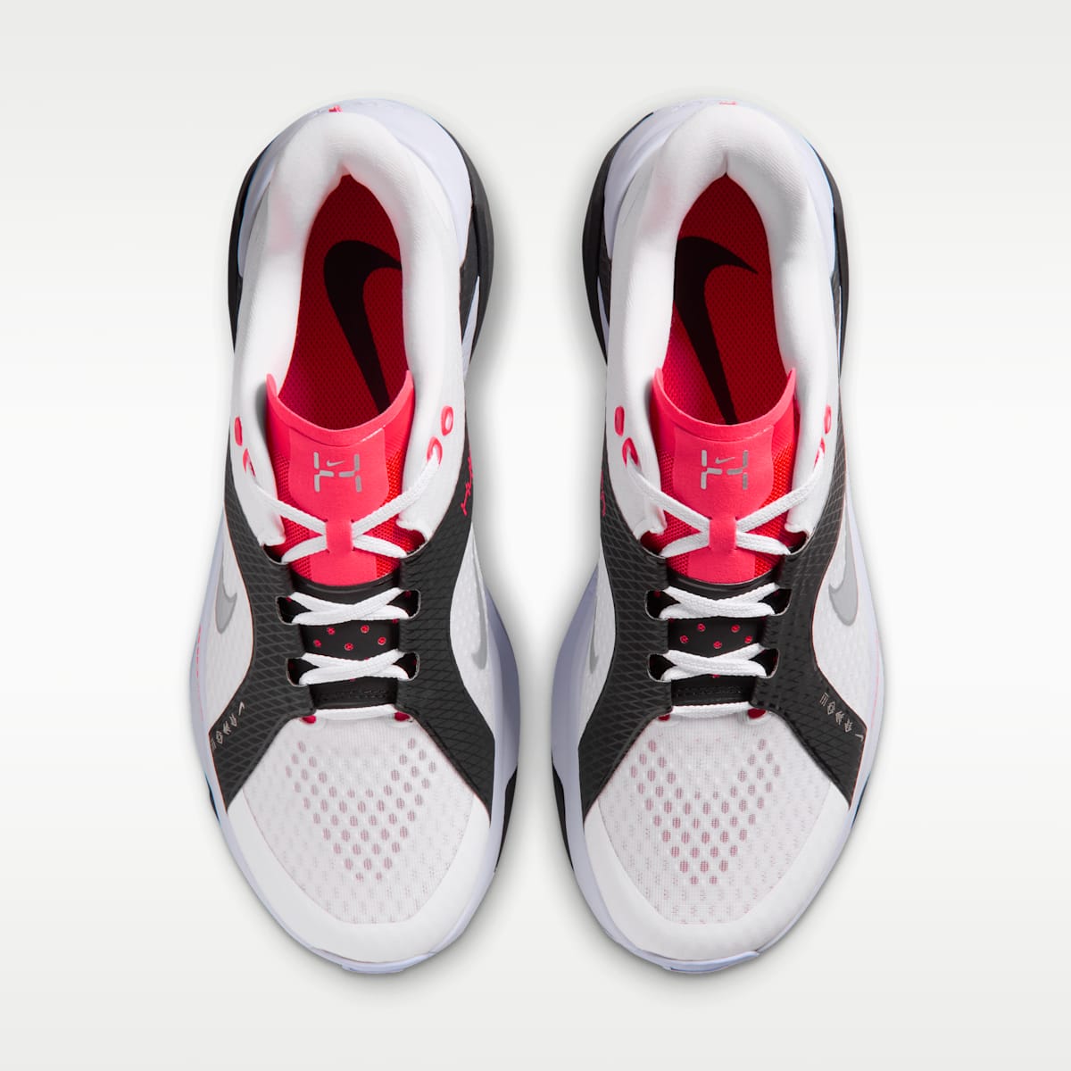 Nike Hybrid RN Men's Training Shoes - White/Black/Laser Crimson/Metallic Silver - Image 4