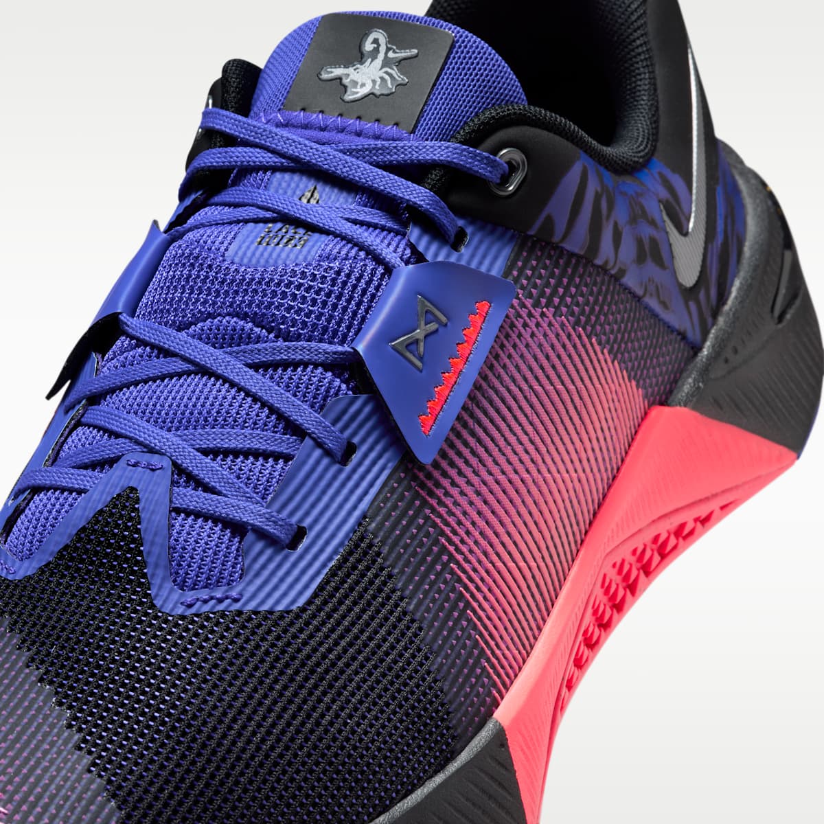 Nike Metcon 10 AMP Men's Training Shoes - Black/Hyper Punch/Metallic Platinum - Image 7