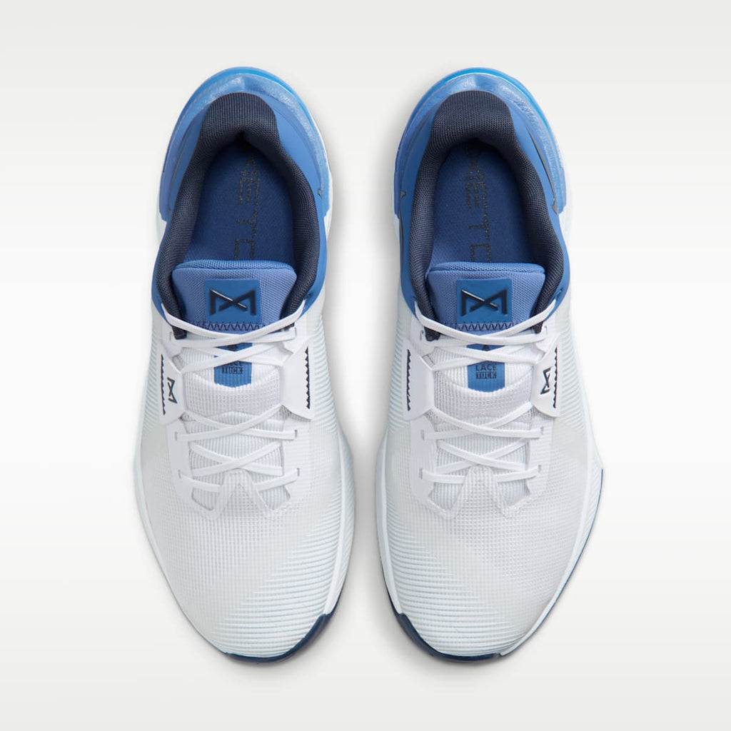 Nike Metcon 10 Men's Workout Shoes - White/Indigo Storm/Volt/Thunder Blue - Image 4