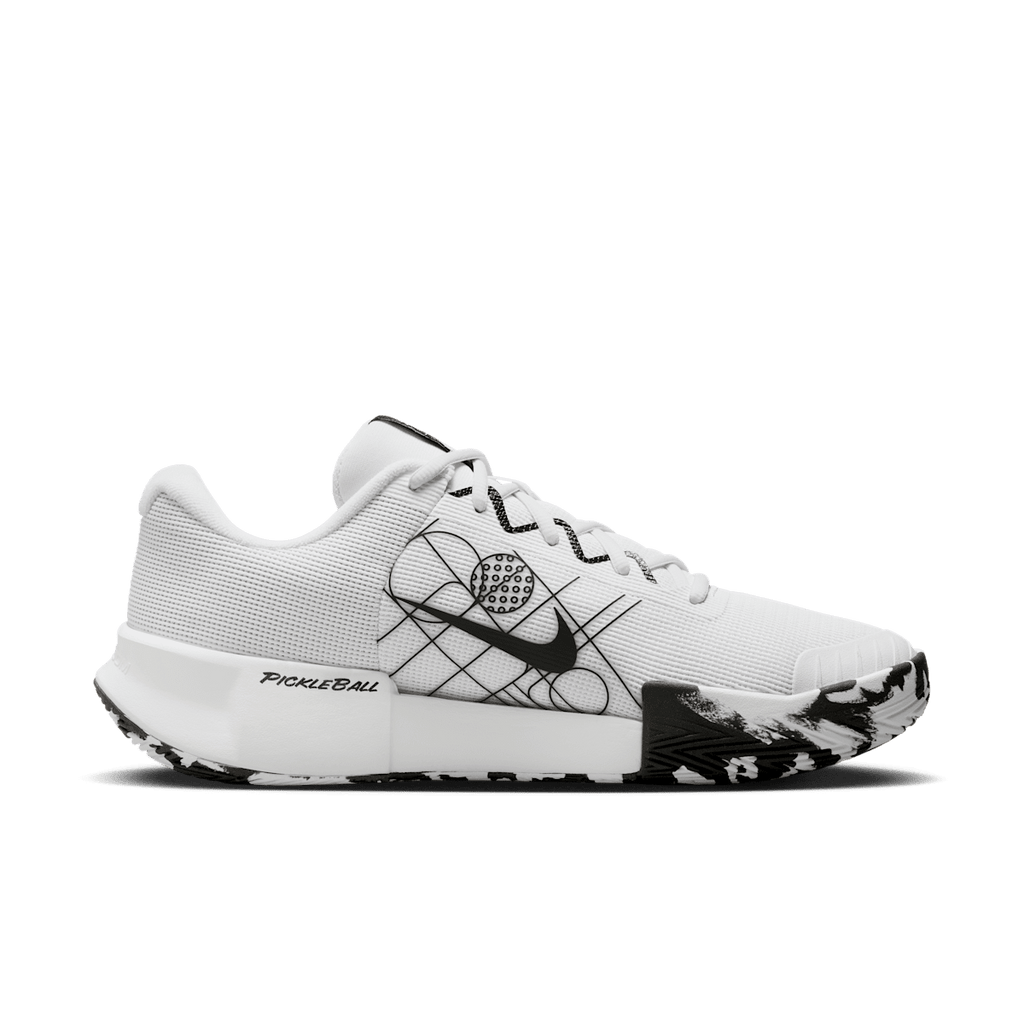 Nike Zoom Challenge Men's Pickleball Shoes - White/Black/White - Image 3