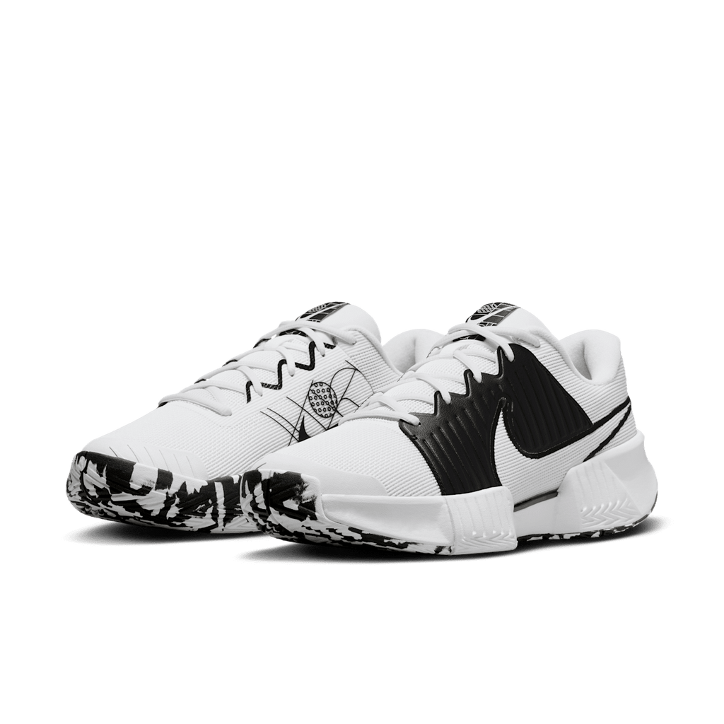 Nike Zoom Challenge Men's Pickleball Shoes - White/Black/White - Image 5